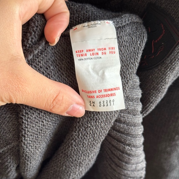 Puma Ferrari Men Charcoal Zip-Up Sweater | Large - Picture 10 of 13